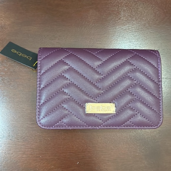 BeBe Sophia Small Crossbody in Grape Color - Picture 3 of 11
